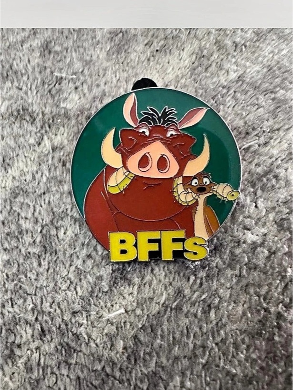 Disney BFFs Mystery Pin Collection - Timon and Pumbaa Green & Red